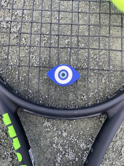 Evil Eye, Lucky Eye Vibration DAMPENER/Shock Absorber - Set of 2 - Tennis OR Badminton. Great Gift!