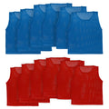 Athllete Boys Unisex Pinnies Scrimmage Vests - Mesh Practice Jerseys 12 Pack