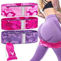 Victor Fitness® Camo Hip & Booty Bands | 3 Levels of Resistance | Non-Slip Fabric for Squats, Lunges, Butt/Glutes | Includes Free Carrying Bag | VFBB3C