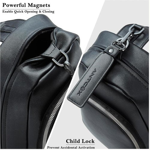 CCW Sling Bag - Magnetic Closure Casual EDC Bag for Fast Access | Concealed Carry Crossbody for Men & Women - Black