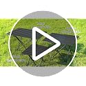 Medium 22.1 Inch Foldable Camping Table - Portable Beach & Travel Side Table - Black