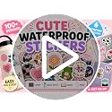 Funny Brain Sticker Pack 2x2 Inches Waterproof Vinyl Decals - Set of 3