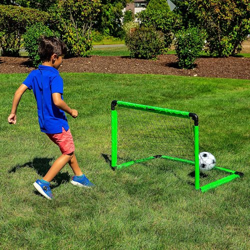 Franklin Sports Mini Soccer Goal Set - Includes Ball & Pump | Perfect for Backyard Play