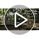 Portable Camping Fan with Power Bank Khaki - 20000mAh Foldable Rechargeable Fan with LED Light & Remote