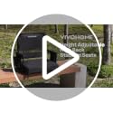 VIVOHOME Black Adjustable Stadium Seats with Back Support & Cushion