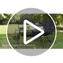 Adjustable Aluminum Camping Table with Folding Legs & Storage Basket
