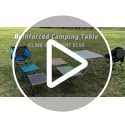 iClimb XL Reinforced Ultralight Camping Folding Table - Black