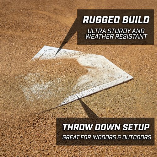 GoSports Baseball & Softball 5 Piece Base Set - Rubber Field Bases for Kids & Adults