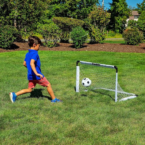Franklin Sports Fold-N-Go Soccer Goal - Portable Design for Easy Setup | Perfect for All Ages